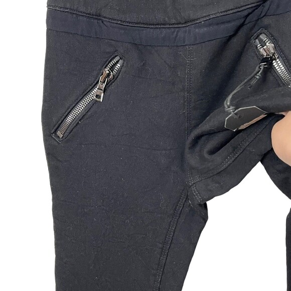 RtA NWT Skinny Jeans Black Zip Pocket Ankle Cropped Women’s XS Stretch Moto - Picture 5 of 12